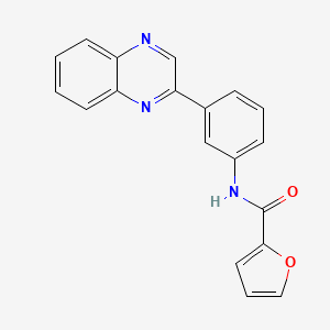 N-[3-(2-quinoxalinyl)phenyl]-2-furamide