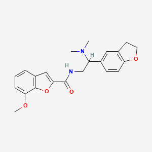 N-(2-(2,3-dihydrobenzofuran-5-yl)-2-(dimethylamino)ethyl)-7-methoxybenzofuran-2-carboxamide