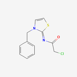N-[(2Z)-3-benzyl-1,3-thiazol-2(3H)-ylidene]-2-chloroacetamide