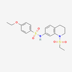 4-ethoxy-N-(1-(ethylsulfonyl)-1,2,3,4-tetrahydroquinolin-7-yl)benzenesulfonamide