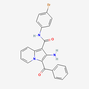 2-amino-3-benzoyl-N-(4-bromophenyl)indolizine-1-carboxamide