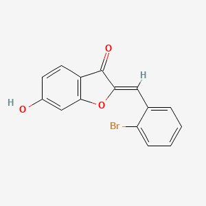 2-[(2-Bromophenyl)methylene]-6-hydroxybenzo[b]furan-3-one