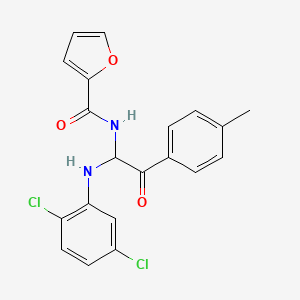 molecular formula C20H16Cl2N2O3 B2748084 N-[1-[(2,5-dichlorophenyl)amino]-2-(4-methylphenyl)-2-oxoethyl]-2-furancarboxamide CAS No. 425631-08-9