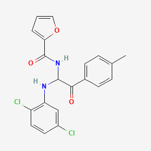 N-{1-[(2,5-dichlorophenyl)amino]-2-(4-methylphenyl)-2-oxoethyl}furan-2-carboxamide