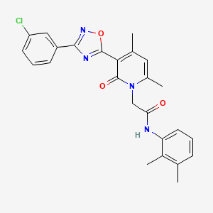 2-(3-(3-(3-chlorophenyl)-1,2,4-oxadiazol-5-yl)-4,6-dimethyl-2-oxopyridin-1(2H)-yl)-N-(2,3-dimethylphenyl)acetamide