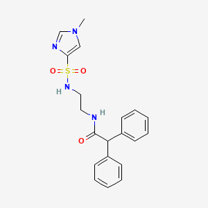 N-(2-(1-methyl-1H-imidazole-4-sulfonamido)ethyl)-2,2-diphenylacetamide