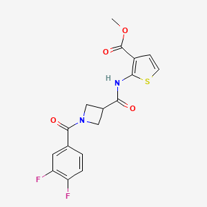 Methyl 2-(1-(3,4-difluorobenzoyl)azetidine-3-carboxamido)thiophene-3-carboxylate