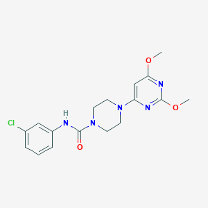 N-(3-chlorophenyl)-4-(2,6-dimethoxypyrimidin-4-yl)piperazine-1-carboxamide