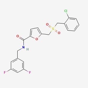 5-(((2-chlorobenzyl)sulfonyl)methyl)-N-(3,5-difluorobenzyl)furan-2-carboxamide