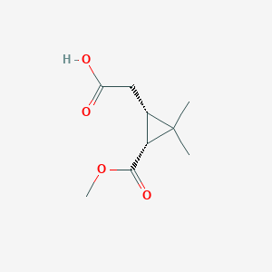 2-[(1S,3R)-3-Methoxycarbonyl-2,2-dimethylcyclopropyl]acetic acid