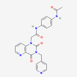 N-(4-acetamidophenyl)-2-(2,4-dioxo-3-(pyridin-4-ylmethyl)-3,4-dihydropyrido[3,2-d]pyrimidin-1(2H)-yl)acetamide