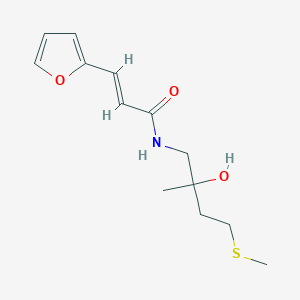 (E)-3-(furan-2-yl)-N-(2-hydroxy-2-methyl-4-(methylthio)butyl)acrylamide