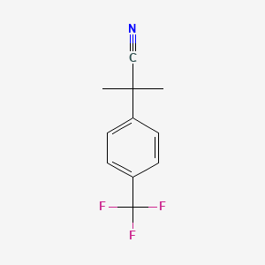 molecular formula C11H10F3N B2748137 2-Methyl-2-(4-(trifluoromethyl)phenyl)propanenitrile CAS No. 32445-87-7