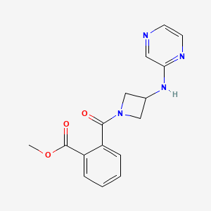 Methyl 2-(3-(pyrazin-2-ylamino)azetidine-1-carbonyl)benzoate