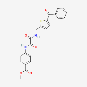 molecular formula C22H18N2O5S B2748161 methyl 4-({[(5-benzoylthiophen-2-yl)methyl]carbamoyl}formamido)benzoate CAS No. 1797963-23-5