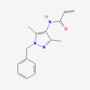 molecular formula C15H17N3O B2748180 N-(1-Benzyl-3,5-dimethylpyrazol-4-yl)prop-2-enamide CAS No. 2361657-55-6