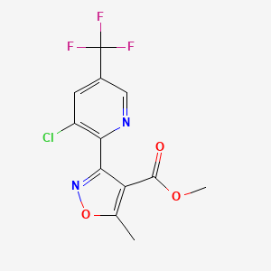 Methyl 3-[3-chloro-5-(trifluoromethyl)pyridin-2-yl]-5-methyl-1,2-oxazole-4-carboxylate