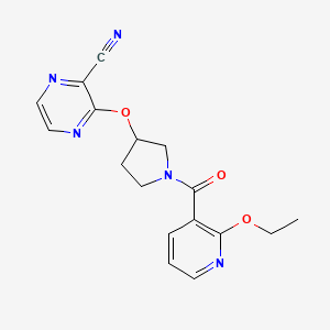 3-((1-(2-Ethoxynicotinoyl)pyrrolidin-3-yl)oxy)pyrazine-2-carbonitrile
