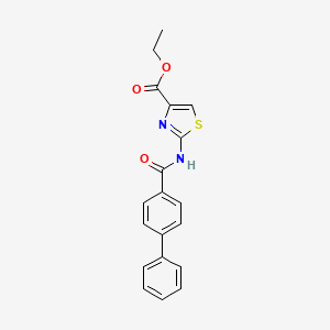 Ethyl 2-[(4-phenylbenzoyl)amino]-1,3-thiazole-4-carboxylate