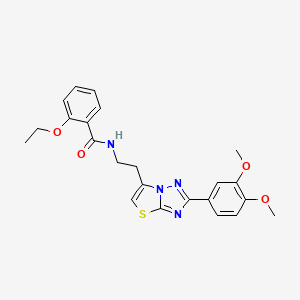 N-(2-(2-(3,4-dimethoxyphenyl)thiazolo[3,2-b][1,2,4]triazol-6-yl)ethyl)-2-ethoxybenzamide