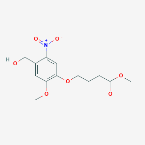 4-(4-Hydroxymethyl-2-methoxy-5-nitrophenoxy)butyric acid methyl ester