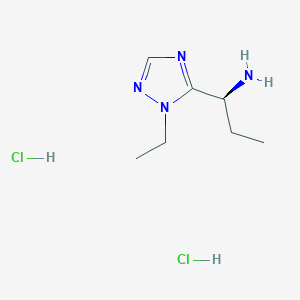 (1S)-1-(2-Ethyl-1,2,4-triazol-3-yl)propan-1-amine;dihydrochloride
