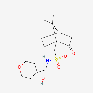 1-(7,7-dimethyl-2-oxobicyclo[2.2.1]heptan-1-yl)-N-((4-hydroxytetrahydro-2H-pyran-4-yl)methyl)methanesulfonamide