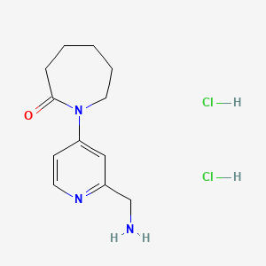 1-[2-(Aminomethyl)pyridin-4-yl]azepan-2-one dihydrochloride