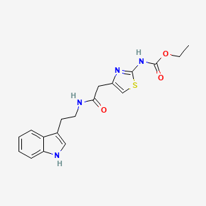 ethyl (4-(2-((2-(1H-indol-3-yl)ethyl)amino)-2-oxoethyl)thiazol-2-yl)carbamate