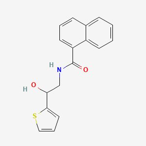 N-(2-hydroxy-2-(thiophen-2-yl)ethyl)-1-naphthamide