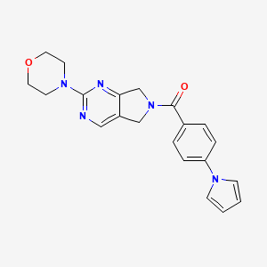 (4-(1H-pyrrol-1-yl)phenyl)(2-morpholino-5H-pyrrolo[3,4-d]pyrimidin-6(7H)-yl)methanone