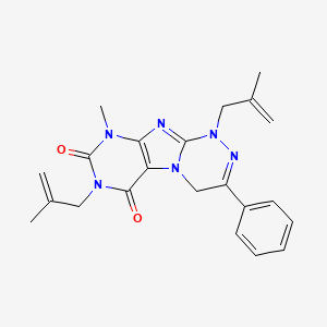 9-methyl-1,7-bis(2-methylallyl)-3-phenyl-7,9-dihydro-[1,2,4]triazino[3,4-f]purine-6,8(1H,4H)-dione