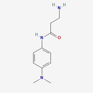 molecular formula C11H17N3O B2748320 N~1~-[4-(dimethylamino)phenyl]-beta-alaninamide CAS No. 262614-49-3
