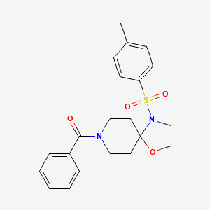 molecular formula C21H24N2O4S B2748454 8-benzoyl-4-(4-methylbenzenesulfonyl)-1-oxa-4,8-diazaspiro[4.5]decane CAS No. 896379-11-6