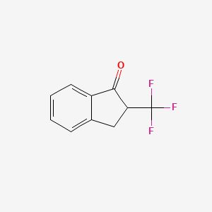 molecular formula C10H7F3O B2748463 2-(trifluoromethyl)-2,3-dihydro-1H-inden-1-one CAS No. 157364-39-1