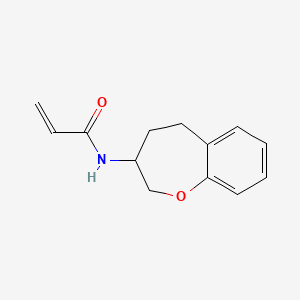 molecular formula C13H15NO2 B2748545 N-(2,3,4,5-Tetrahydro-1-benzoxepin-3-yl)prop-2-enamide CAS No. 2305308-62-5