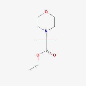 molecular formula C10H19NO3 B2748555 Ethyl 2-methyl-2-morpholin-4-ylpropanoate CAS No. 87439-17-6
