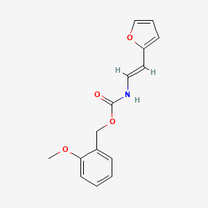 (2-methoxyphenyl)methyl N-[(E)-2-(furan-2-yl)ethenyl]carbamate