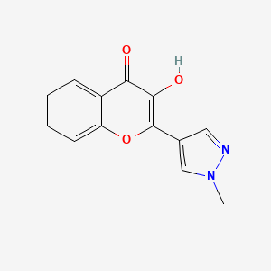 3-Hydroxy-2-(1-methylpyrazol-4-yl)chromen-4-one