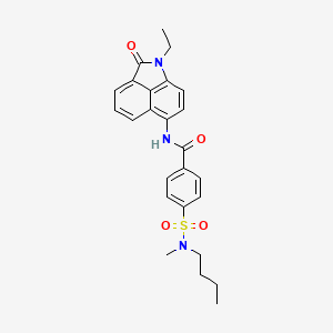 4-(N-butyl-N-methylsulfamoyl)-N-(1-ethyl-2-oxo-1,2-dihydrobenzo[cd]indol-6-yl)benzamide