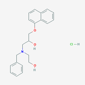 1-(Benzyl(2-hydroxyethyl)amino)-3-(naphthalen-1-yloxy)propan-2-ol hydrochloride