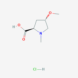(2R,4S)-4-Methoxy-1-methylpyrrolidine-2-carboxylic acid hydrochloride