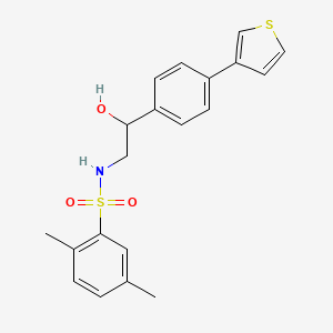 N-(2-hydroxy-2-(4-(thiophen-3-yl)phenyl)ethyl)-2,5-dimethylbenzenesulfonamide
