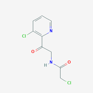 2-Chloro-N-[2-(3-chloropyridin-2-yl)-2-oxoethyl]acetamide