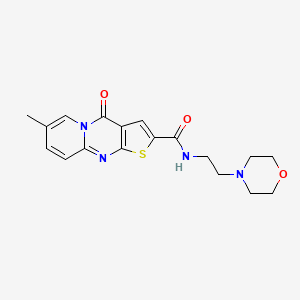 7-methyl-N-(2-morpholinoethyl)-4-oxo-4H-pyrido[1,2-a]thieno[2,3-d]pyrimidine-2-carboxamide