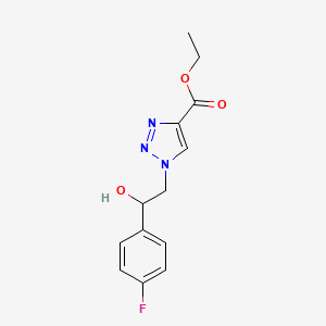 ethyl 1-[2-(4-fluorophenyl)-2-hydroxyethyl]-1H-1,2,3-triazole-4-carboxylate