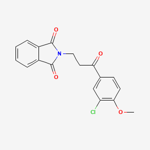2-[3-(3-chloro-4-methoxyphenyl)-3-oxopropyl]-2,3-dihydro-1H-isoindole-1,3-dione