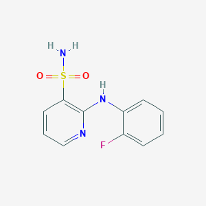 2-[(2-Fluorophenyl)amino]pyridine-3-sulfonamide