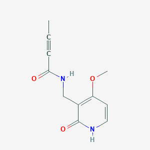 N-[(4-Methoxy-2-oxo-1H-pyridin-3-yl)methyl]but-2-ynamide