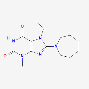 8-(Azepan-1-yl)-7-ethyl-3-methylpurine-2,6-dione